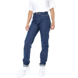 CARHARTT WIP-W' Page Carrot Pant Blue Rinsed - Pantaloni Denim Jeans Donna Blu-I027403.01.02.00