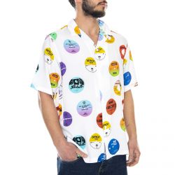 CARHARTT WIP-S/S Record Shirt Record Print, White-I027529.09I.00.03