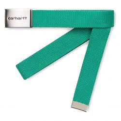 CARHARTT WIP-Clip Belt Chrome Yoda - Cintura Verde-I019176.09A.00.06