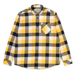 CARHARTT WIP-L/S Keagan Shirt Keagan Check, Sunflower-I027682.08P.90.03