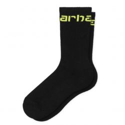 CARHARTT WIP-Carhartt Socks Black / Lime - Calzini Neri -I027705.89.90.06