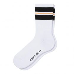 CARHARTT WIP-Norwood Socks White / Black / Pop Orange - Calzini Bianchi -I027706.02.90.06