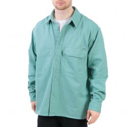 CARHARTT WIP-L/S Reno Shirt Zola - Camicia Uomo Verde-I026532.08U.GD.03