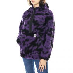 CARHARTT WIP-Wm Leon Line Hooded Jacket - Camo Blur / Purple - Giacca Invernale Donna Multicolore-I028123.0G4.00.03
