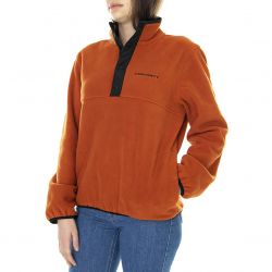 CARHARTT WIP-W' Copper Sweatshirt Cinnamon / Black - Felpa Collo Alto Donna Arancione-I028412.0F0.90.03