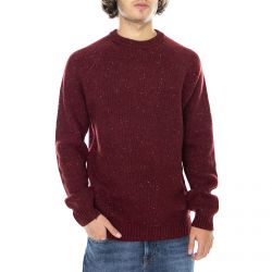 CARHARTT WIP-Anglistic Sweater Bordeaux Heather-I010977.076.00.03