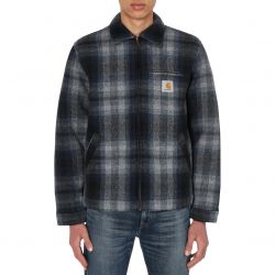CARHARTT WIP-Detroit Vermont Jacket Vermont Check, Black / Admiral-I028295.89.90.03