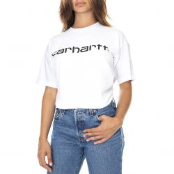 CARHARTT WIP-W' S/S Script T-Shirt White / Black-I028442.02.90.03