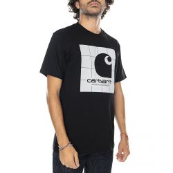 CARHARTT WIP-S/S Reflective Square T-Shirt Black / Reflective Grey -I028461.89.90.03