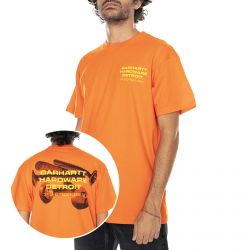 CARHARTT WIP-S/S Screws T-Shirt Safety Orange - Maglietta Girocollo Uomo Arancione-I028491.0G0.00.03