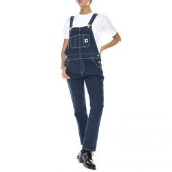CARHARTT WIP-Wm Bib Denim Jeans Overall - Blue - Salopette Denim Jeans Donna Blu-I028638.01.06.03