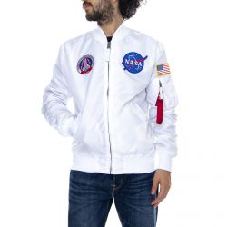 Alpha Industries-Ma-1 Nasa Reversible II White Jacket-186101-09