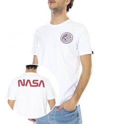 Alpha Industries-Mens Apollo 15 White T-Shirt-198501-09