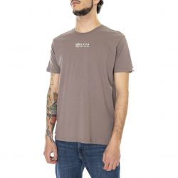 Alpha Industries-Organics EMB - Maglietta Girocollo Uomo Marrone-118529-628