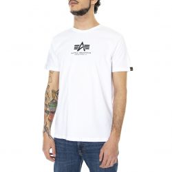 Alpha Industries-Mens Basic T White Crew-Neck T-Shirt-118533-09