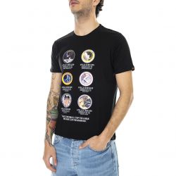 Alpha Industries-Mens Apollo Mission Black T-Shirt-106521-03