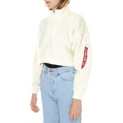 Alpha Industries-Womens Teddy ZH Sweater COS Wmn Off White-108034-16