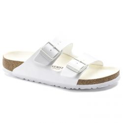 Birkenstock-Arizona Birko Flor Sandals - Triples White - Sandali Donna Bianchi-1019046