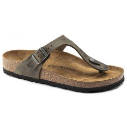 Birkenstock-Unisex Gizeh Faded Khaki Sandals - Narrow Fit-1019327