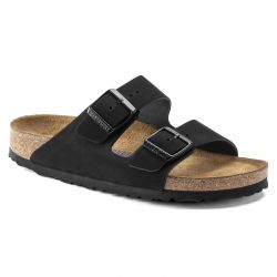 Birkenstock-Unisex Arizona SFB Black Sandals - Narrow Fit-1020694