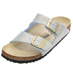 Birkenstock-Womens Shiny Python / Dusty Blue Sandals - Narrow Fit-1021463