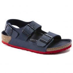Birkenstock-Kids Milano Desert / Blue / Red Sandals - Regular Fit-1022211