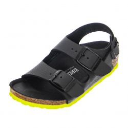 Birkenstock-Milano Kids  Desert Soil / Black Lime Sandals - Regular Fit-1022129