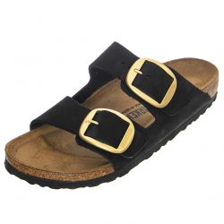 Birkenstock-Womens Arizona Big Buckle Black Sandals - Narrow Fit-1023290