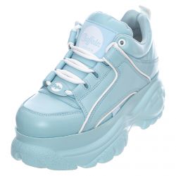 Buffalo-1339-14 Sneakers - Baby Blue - Scarpe Profilo Alto Donna Blu-BFL1339-14BB