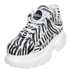 Buffalo-Womens Buffalo Plateau Zebra Shoes -BFL1339-14ZEBRA