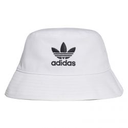 Adidas-Trefoil Bucket Hat - White - Cappello da Pescatore Bianco-FQ4641