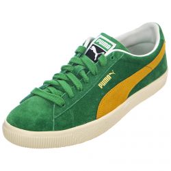 Puma-Mens Suede VTG Amazon Green / Saffron / Ivory Glow Shoes-374921-09