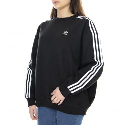 Adidas-Women OS Black Crew-Neck Sweatshirt-H33539