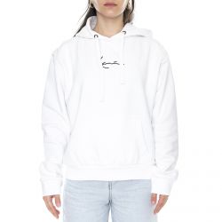 Karl Kani-Womens Small Signature  White Hooded Sweatshirt-KRCKKWQ32004WHT