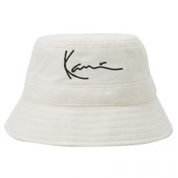 Karl Kani-Signature - Cappellino da Pescatore Bianco-KRAESSKKMACC-BH01WHT
