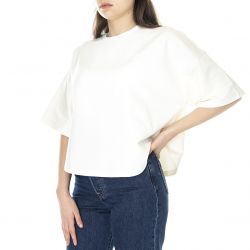 Puma-Infuse Oversized - Maglietta Girocollo Donna Bianca-535070-65