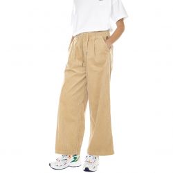 Puma-Womens Uptown Oversized Corduroy Pants Beige -535810-67