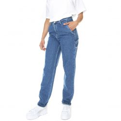 CARHARTT WIP-W' Pierce Pant Blue Stone Washed - Pantaloni Denim Jeans Donna Blu-I025268-0106