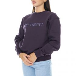 CARHARTT WIP-CARHARTT WIP - Felpa Girocollo Donna Viola Scuro-I027475.0IR.XX.03