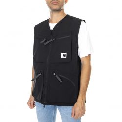 CARHARTT WIP-Mens Hewitt Black Vest Jacket-I030014-89XX