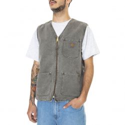 CARHARTT WIP-Arbor Vest Black / Faded - Giacca Smanicata Uomo Grigia-I030438-89FH