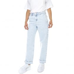 CARHARTT WIP-W' Pierce Pant Blue Sun Washed - Pantaloni Denim Jeans Donna Blu-I025268-0125