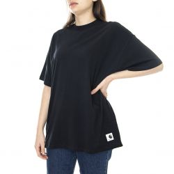 CARHARTT WIP-W S/S Rylie T-Shirt Long Black - Maglietta Girocollo Donna Nera-I030121-9