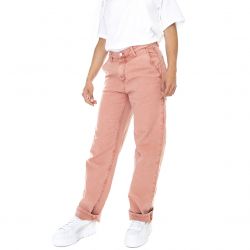 CARHARTT WIP-W' Pierce Pant Straight Rothko Pink Faded - Pantaloni Denim Jeans Donna Rosa-I030289-0NXFH