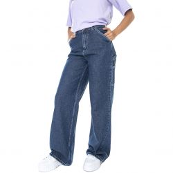 CARHARTT WIP-W' Jens Pant Blue - Pantaloni Denim Jeans Donna Blu-I030489-0106