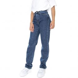 CARHARTT WIP-W' Noxon Plant Blue - Pantaloni Denim Jeans Donna Blu-I030498-0106