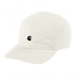 CARHARTT-Madison Logo Cap Wax / Black - Cappellino con Visiera Bianco-I023750-0D3XX