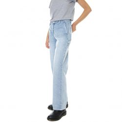 CARHARTT WIP-W' Pierce Pant Straight Blue Light Stone Washed-I031251-0147