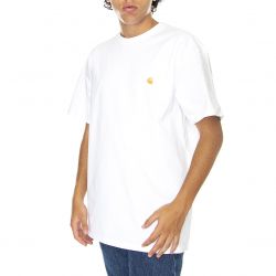 CARHARTT-S/S Chase T-Shirt White / Gold-I026391-00RXX