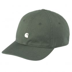 CARHARTT-Madison Logo Cap Boxwood / Wax - Cappellino con Visiera Verde-I023750-0YAXX